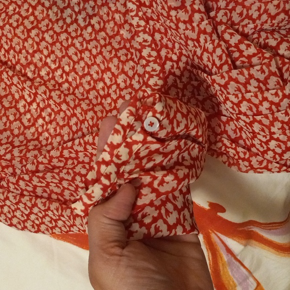 L.K.Bennett long dress red and white. Size 12. Used once. - Picture 5 of 10